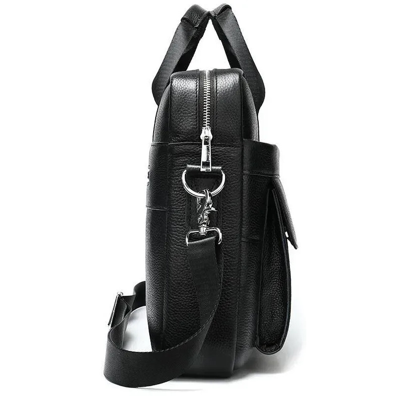 Чоловіча шкіряна сумка для ноутбука з італійської шкіри, формат А4, преміум клас OR-60 Львів - фото 2