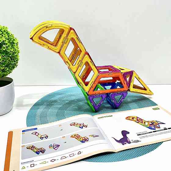 Конструктор магнітний Limo Toy 40 деталей кольорові блоки (LT2008) Чернігів