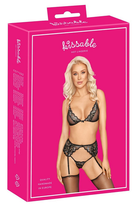 Кружевной комплект Kissable Suspender L/XL Sex Aura Киев - изображение 5
