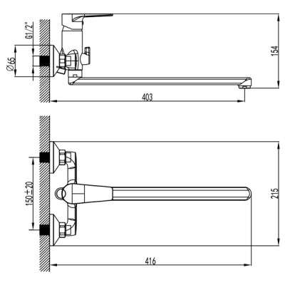 Смеситель Corso DF-2C240C (9632210) Винница - изображение 2