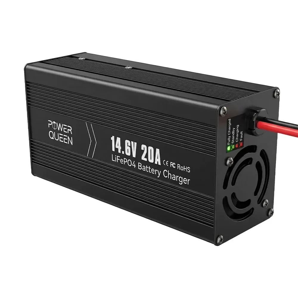 Зарядний пристрій для акумуляторних батарей LiFePO4 14.6V/20A Power Queen P12V20A-BCHA-X (44-00528) Київ - фото 12