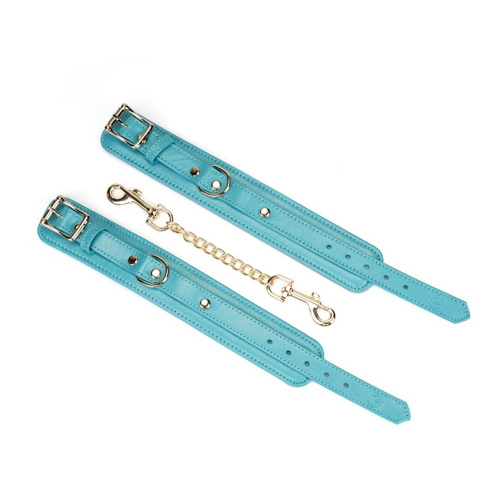 Наручники Liebe Seele Blue Lamb leather Wrist Cuffs with Velvet Lining Sex Aura Киев - изображение 3