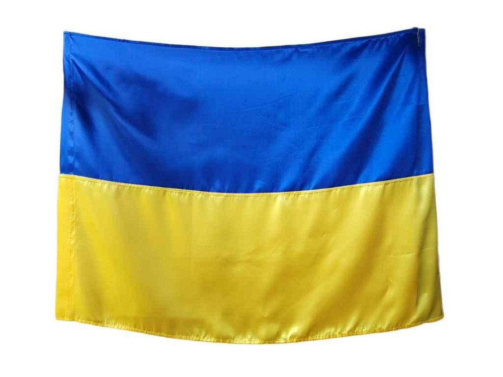 Флаг Украины (без штока) 136см*90см атласный ТМ TARASOV Киев - изображение 1