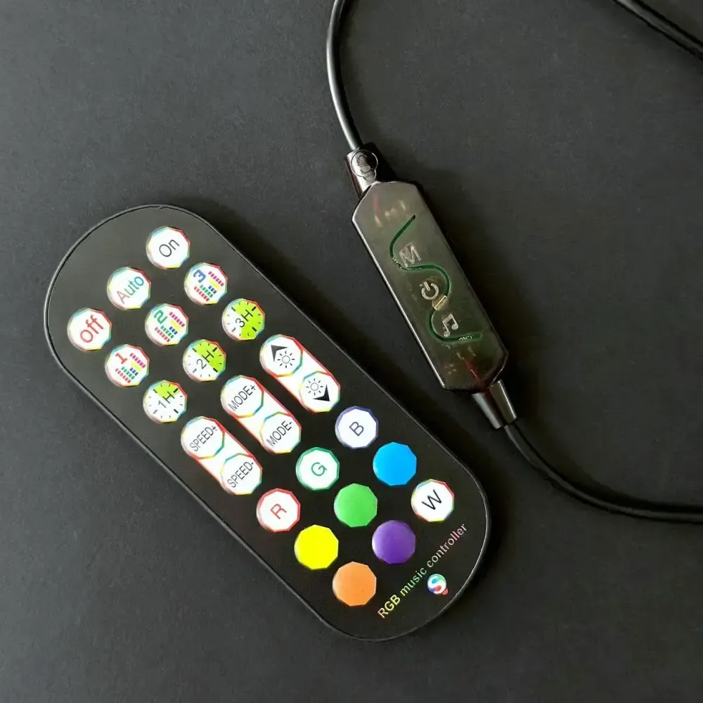 Светодиодные панели 25 см 2шт RGB с APP Smart от USB и пультом Коломия - фото 7