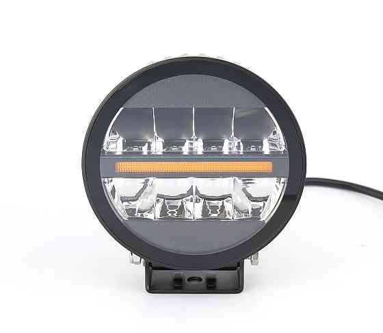 Світлодіодна фара StarLight SL-D0440D кругла, дальнє світло WHITE + DRL 37W 4000Lm 5700K 12/24V (∅138мм) Харків