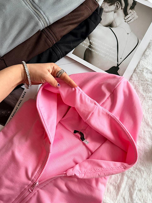 Женский стильный повседневный костюм двойка качественная двунить Розовый, 46/48 Одесса - изображение 4