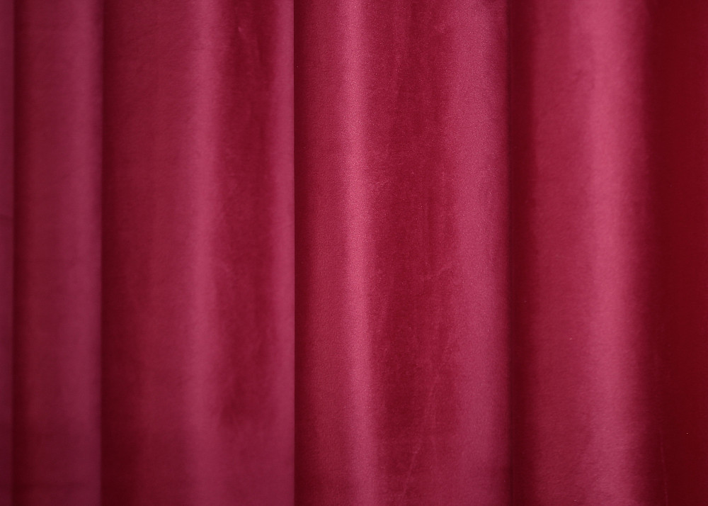 Комплект готовых штор VR-Textil Бархат (бархат) № 1582ш Красный 150х275 см 2 шт (33-0447) Киев - изображение 8