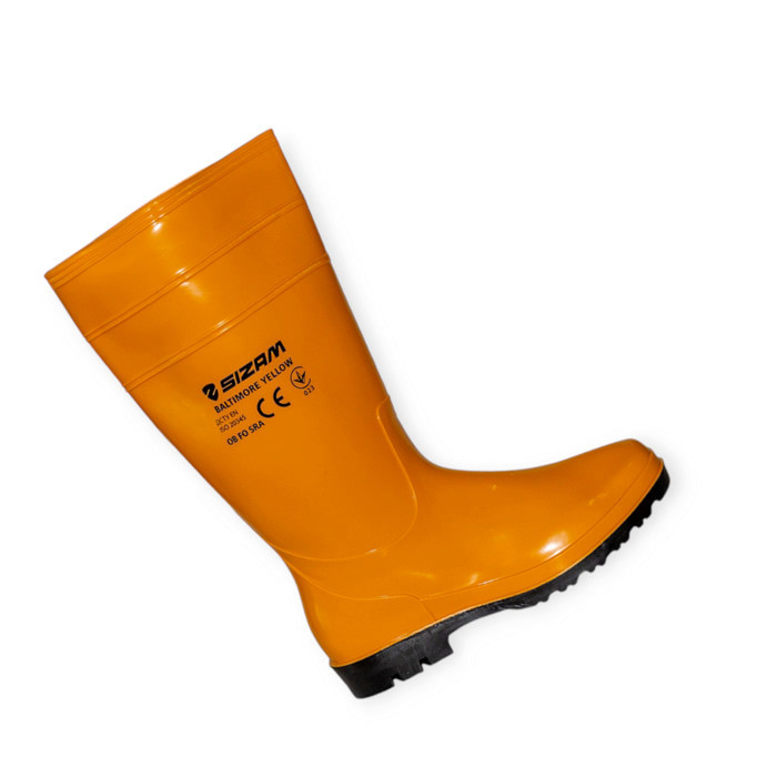 Сапоги Baltimore-Light защитные, р. 39 ПВХ, маслобензостойкие, кислотно-щелоустойчивые, желтые Мукачево - изображение 3