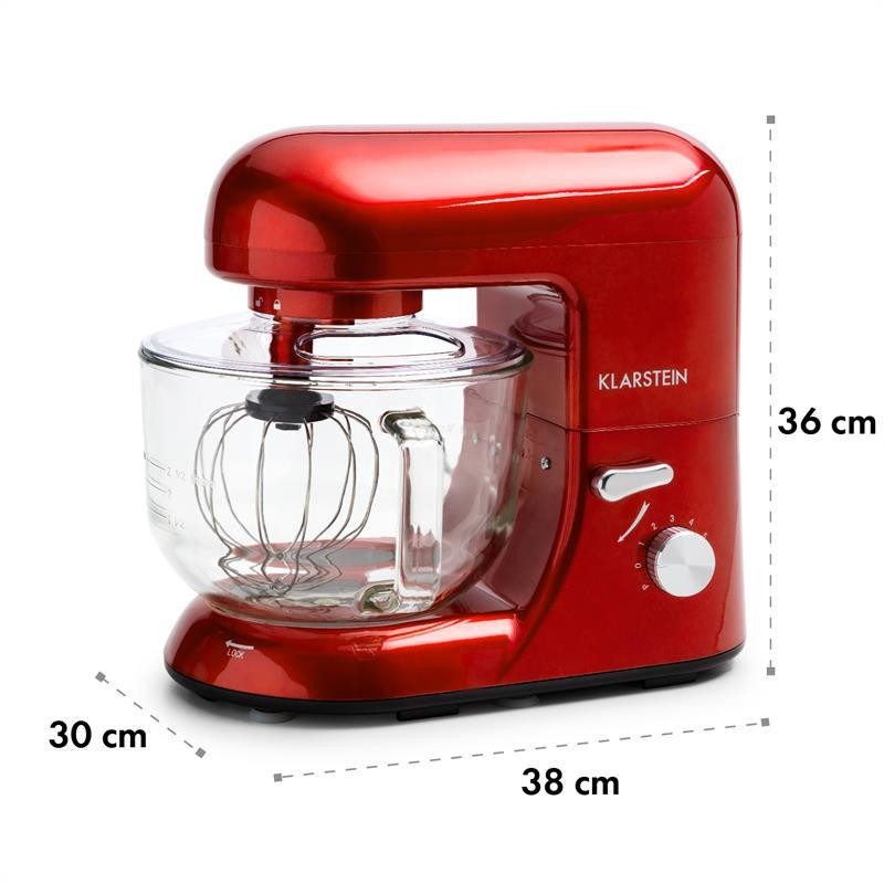 Кухонний комбайн Bella Rossa 2G 1300 Вт 6-швидкісна планетарна система змішування Червоний (Німеччина, читати Рівне - фото 8