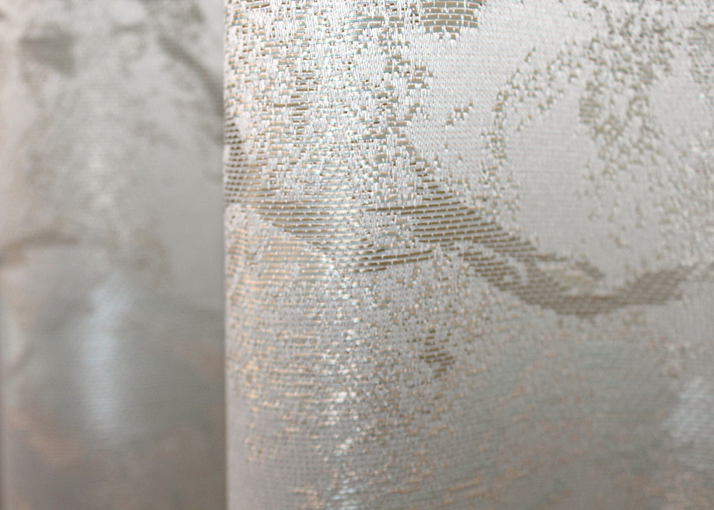 Комплект коротких штор VR-Textil Жаккард Мрамор Al3 № 1599ш Молочный с бежевым 130х170 см 2 шт (35-0280) Киев - изображение 7