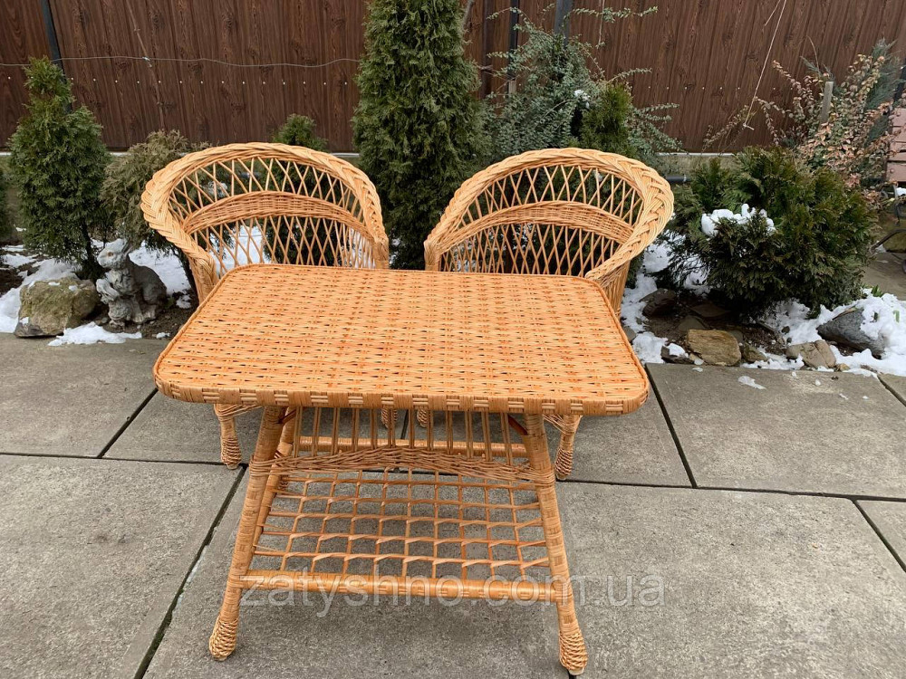 Комплект мебели плетеной с 2 креслами и столом Киев - изображение 2