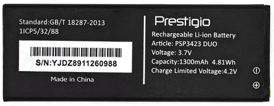 Акумулятор для Prestigio 3423 Wize R3 / PSP3423 DUO (1300 mAh) Днепр