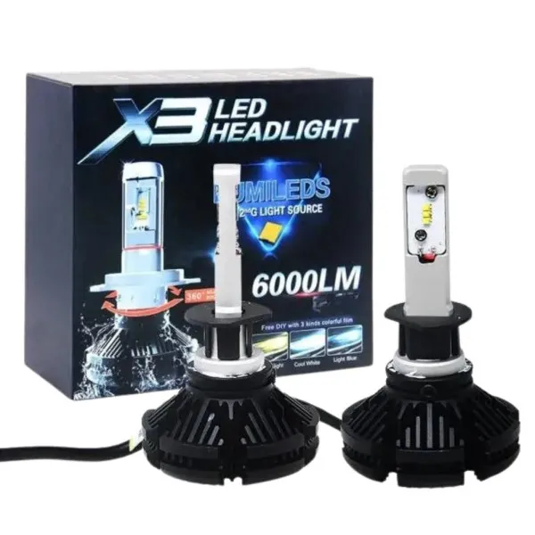 Автомобильные Led-лампы X3-H1 HeadLight (2 шт.) Винница - изображение 7