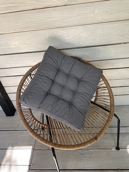 Подушка для стульев (50x50х8 см) Decorator Соро цвет серый 84-052 Киев - изображение 4