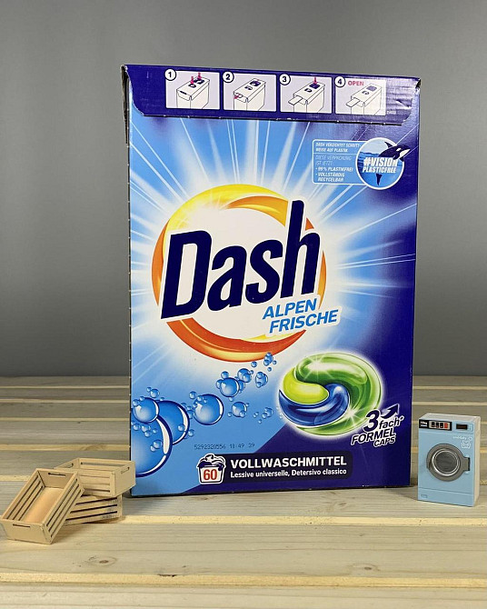 Капсули для прання 🌟 Dash Alpine Frische: Ваша Секретна Сила Чистоти! 🧼✨ Київ - фото 1