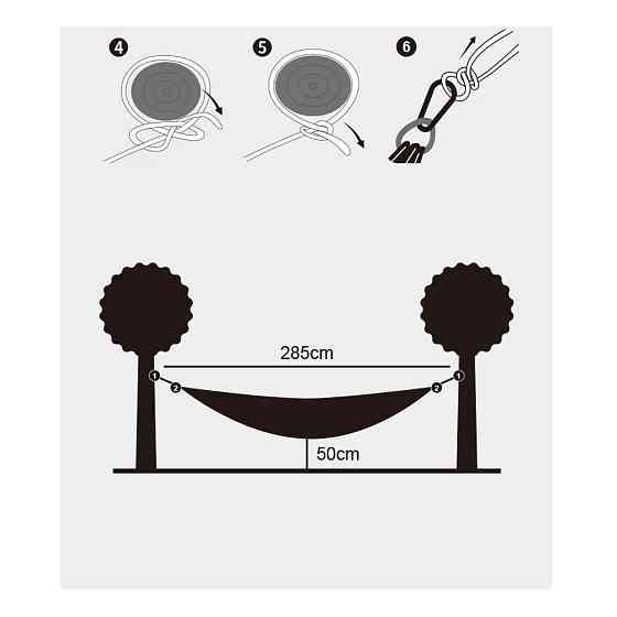 Гамак Naturehike одинарный NH21DC011, оливковый Ровно
