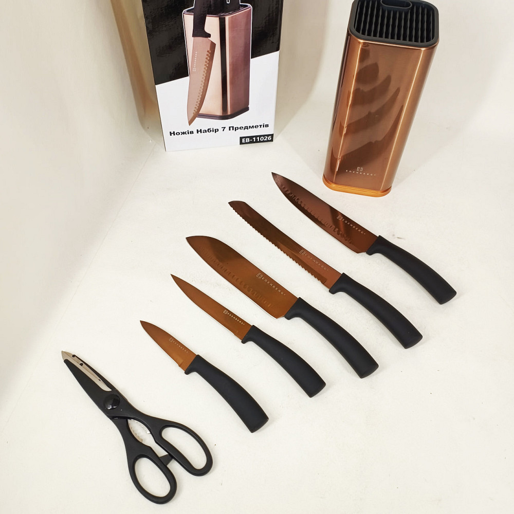 Набор кухонных ножей для поваров, Кухонный нож из нержавеющей стали металлический TN-38 Львов - изображение 8