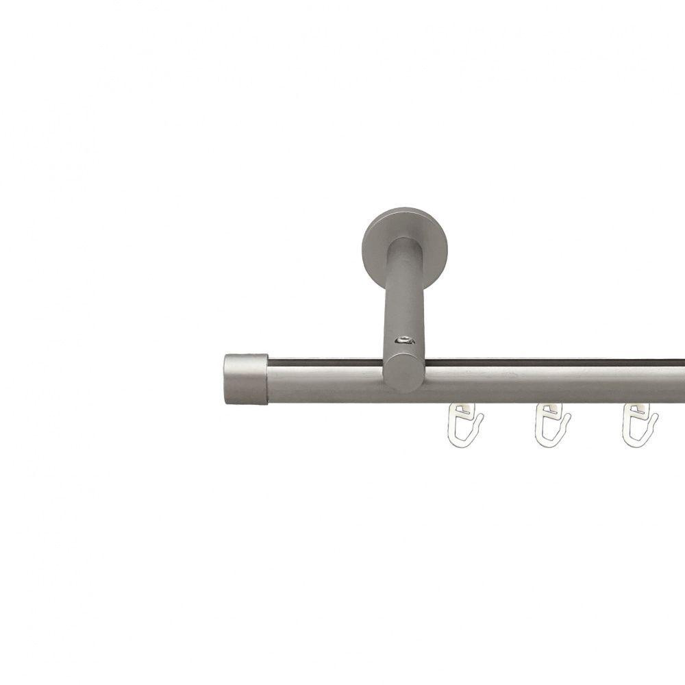 Карниз Orvit Заглушка металевий однорядний циліндр на профіль (16 см) профільна труба  Сатин 19 мм 240 см (00-00015107) Львів - фото 1