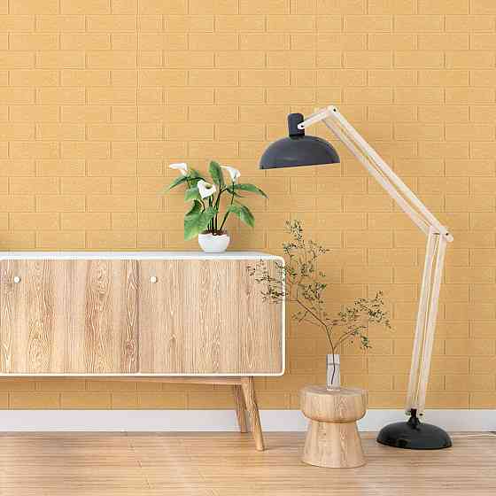 Самоклеющаяся 3D панель в рулоне 3080x700x3мм Бежевый Кирпич (R009-3) SW-00001394 Днепр