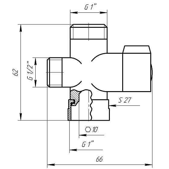 Кран ″Ранок″ Globus Lux NMV-14 євро перемикач латунний в блістері Киев