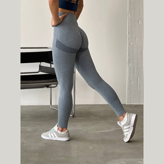 Жіночі лосини з ефектом пуш ап і високою посадкою, лосини push up сірі Одеса