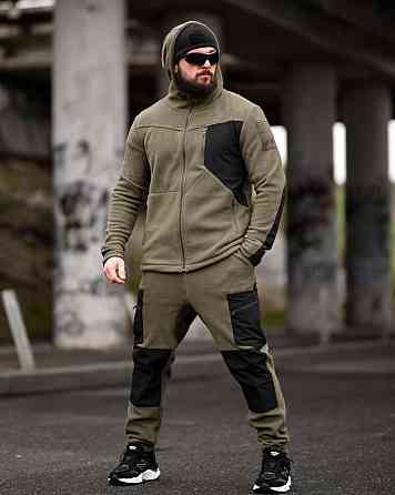 Флісовий спортивний тактичний костюм TARANTUL oliva/black Т46552 Одеса