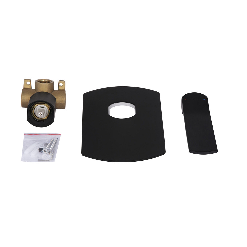 Змішувач для душу Qtap Slavonice прихованого монтажу QTSLA267BLM45903 Black Matt Київ - фото 5