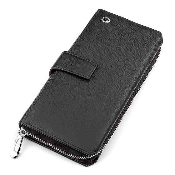 Мужской кошелек ST Leather 18453 (ST128) стильный Черный Киев