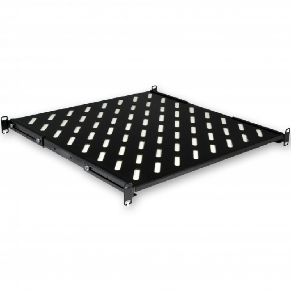 Полиця з чотирма точками кріплення CMS UA-SH4-450B 19" 1U 450 мм чорна Київ - фото 1