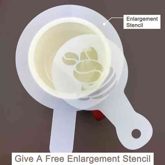 Набор трафаретов для кофе - в наборе 49шт., диаметр 8,5см, пищевой пластик Киев