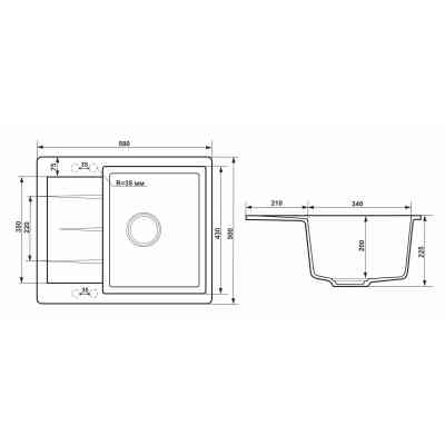 Мийка кухонна GRANADO MADRID terra (gr1603) Вінниця