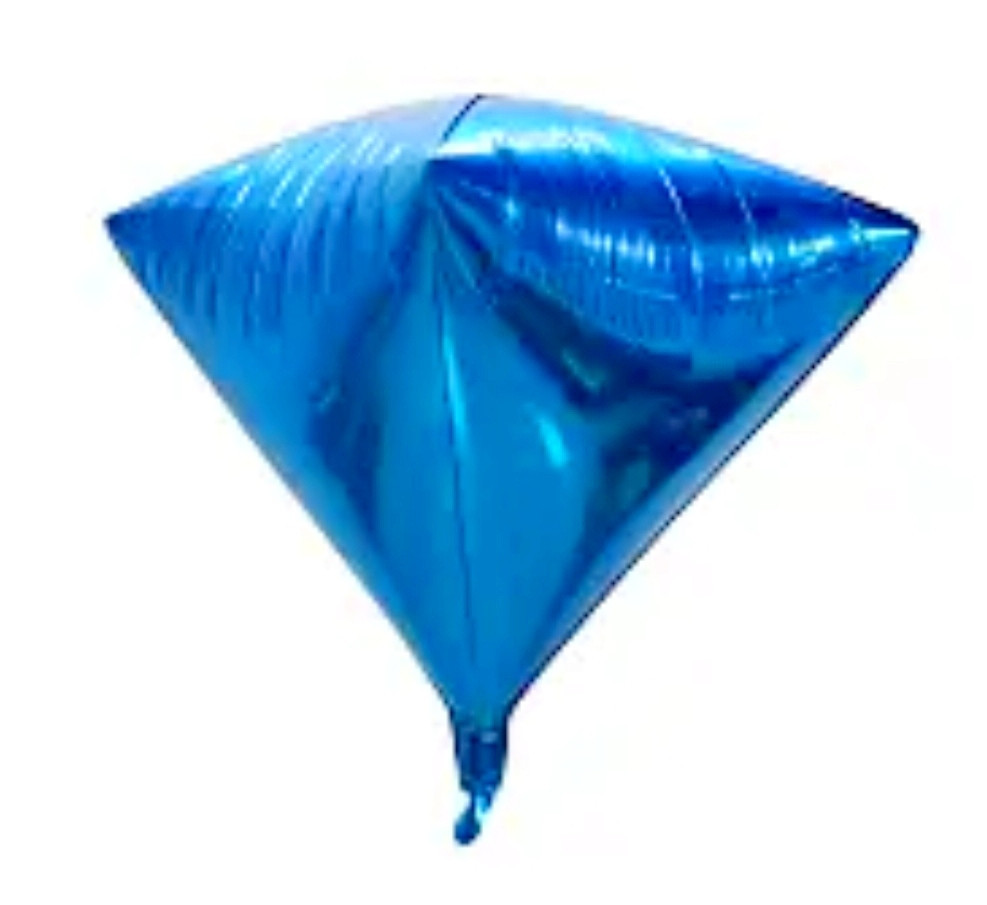 Фольгированный шарик Алмаз СИНИЙ 24 дюйма Киев - изображение 1