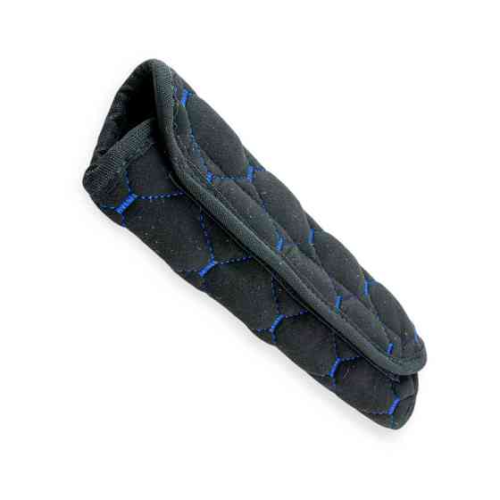 Чехол безопасности l велюр черный, синий ромб ремня Мукачево