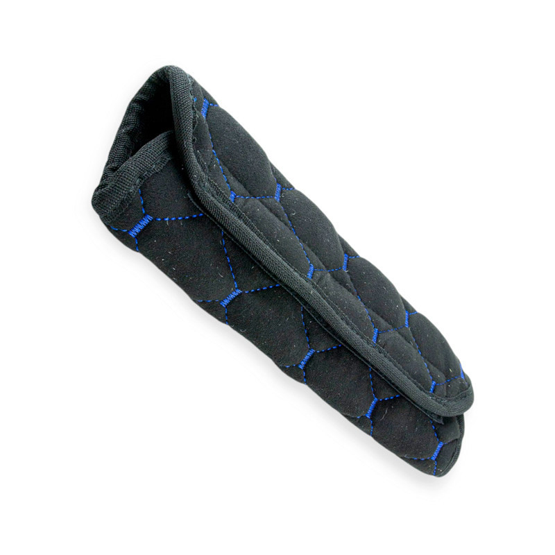 Чехол безопасности l велюр черный, синий ромб ремня Мукачево - изображение 1