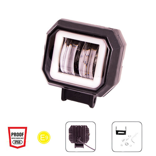 Рабочая светодиодная фара WLP-20S4M SPOT 4LED 5W 20W 10-30V 6000K (70x60x50) Харьков - изображение 2