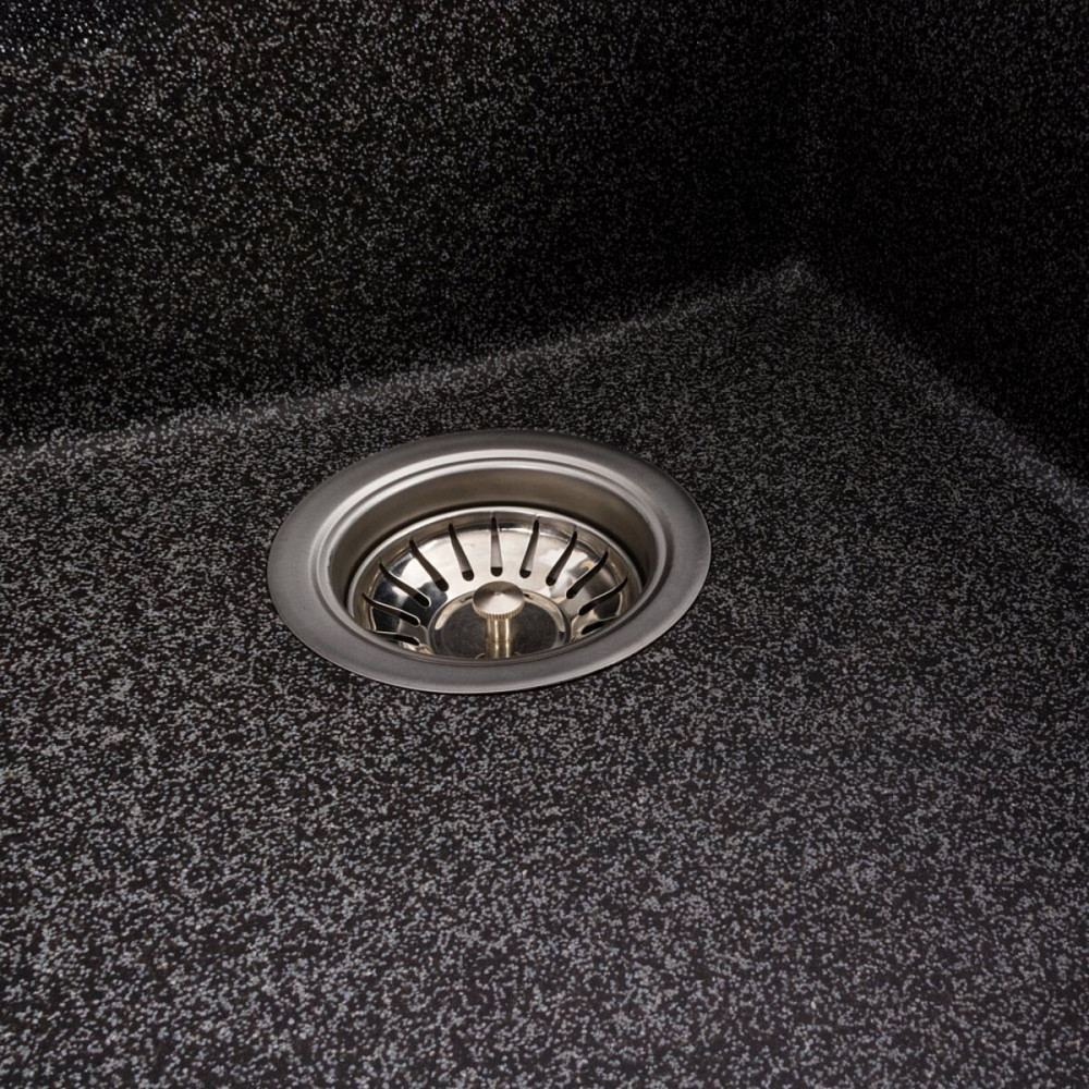 Гранітна мийка для кухні VALESO ROXY 3744 матова Графіт Коломыя - изображение 5