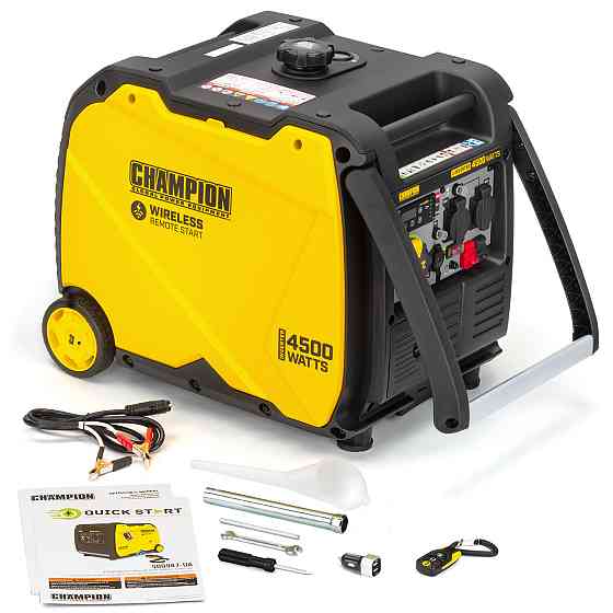 500987-UA CHAMPION IНВЕРТОРНИЙ ГЕНЕРАТОР ЗАКРИТОГО ТИПУ 4500ВТ электростартер Киев