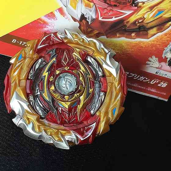 Волчок Burst Superking B-172 Spriggan 2B червоно-чорний метал-пластик двосторонній шнуровий запуск бойовий дзиґа бейблейд Київ
