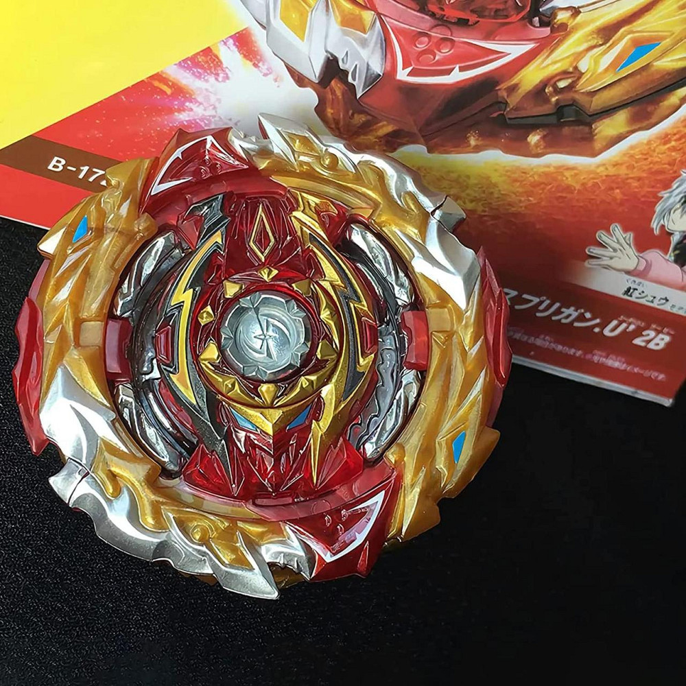 Волчок Burst Superking B-172 Spriggan 2B красно-черный метал-пластик двусторонний шнуровой запуск боевой дзига Киев - изображение 2