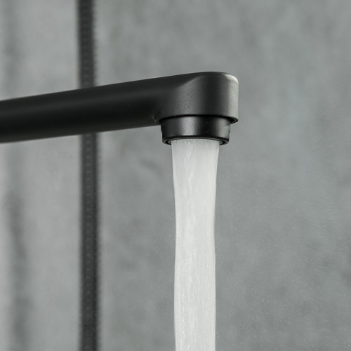 Змішувач для ванни з душовим гарнітуром FRAP F2267-6 чорний Київ - фото 5