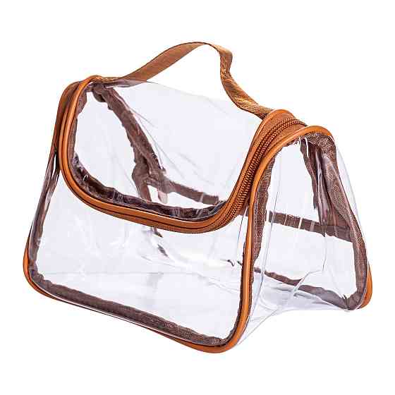 Yiwu Набір прозорих жіночих косметичок для дому 2 (шт) Коричневий HP-16-3K Коломия