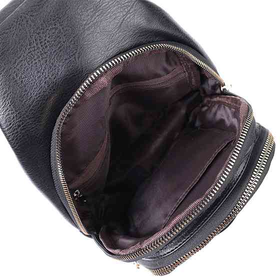 Цікава жіноча сумка з однією лямкою через плече з екошкіри Vintage 22759 Чорний Київ