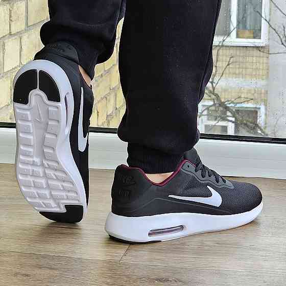 Мужские Кроссовки Nike 90 Черные Найк с Амортизацией Тканевые Летние Сеточка(размеры: 41,42,43,44) - 535-6 Днепр