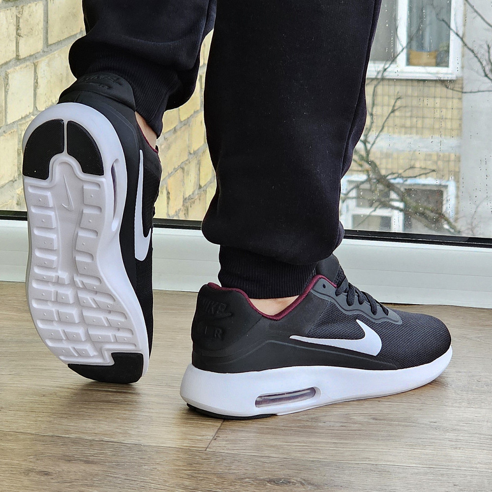 Чоловічі Кросівки Nike 90 Чорні Найк з Амортизацією Тканинні Літні Сіточка (розміри: 41,42,43,44) — 535-6 Дніпро - фото 4