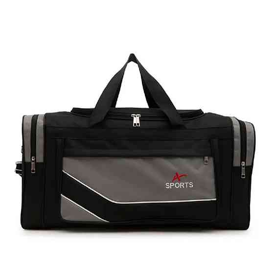 Сумка дорожня SPORT 68 см чорно-сіра Київ