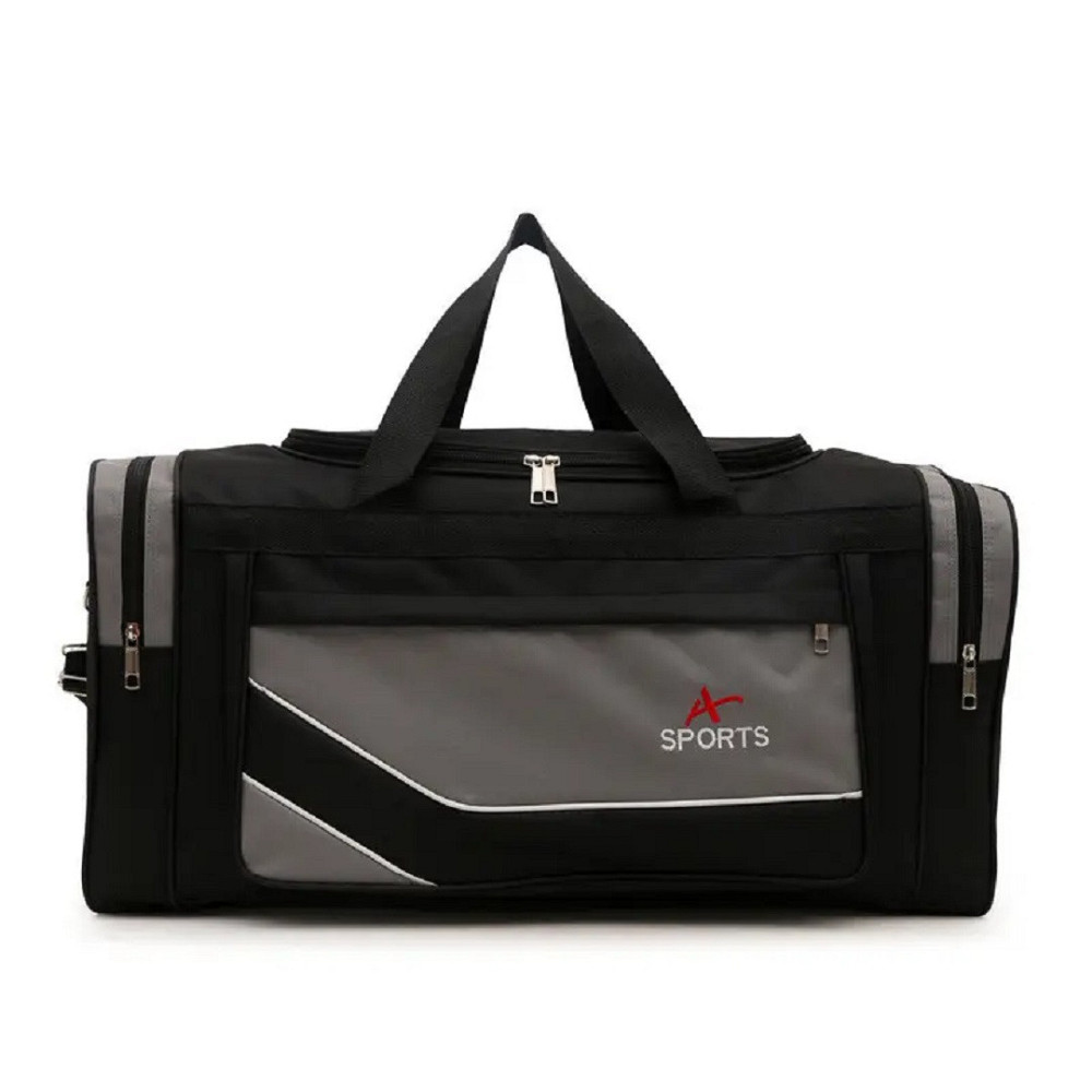 Сумка дорожня SPORT 68 см чорно-сіра Київ - фото 1