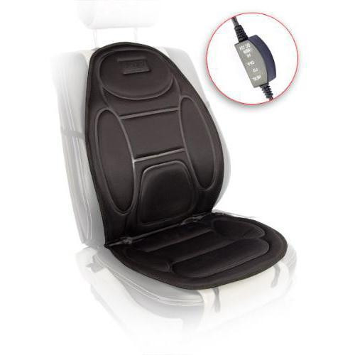 Висока накидка на сидіння H 96035 BK (108x49см) з підігрівом та перемикачем Харків - фото 1