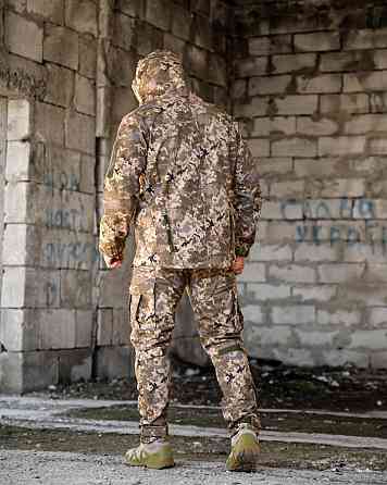 Демисезонный тактический костюм софтшел DEMENTIOZ пиксель  ВТ6841 Одесса