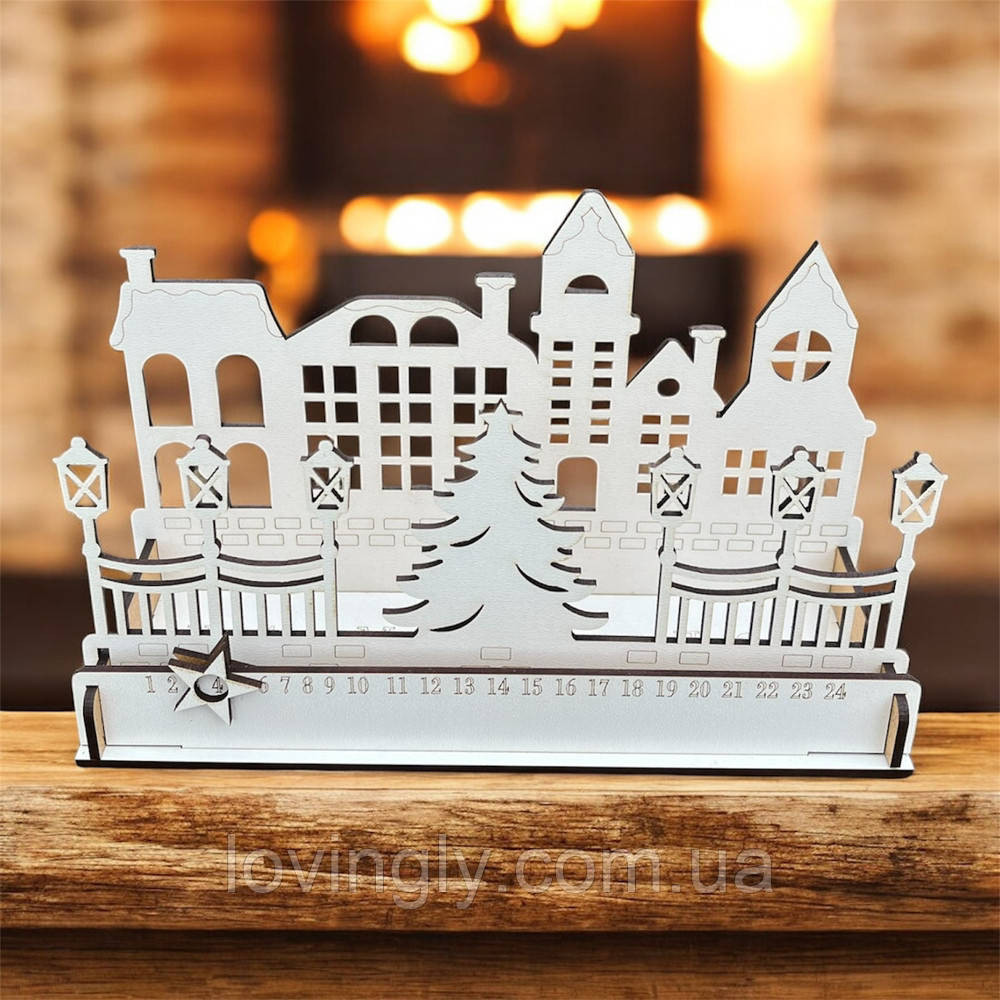 Адвент-календарь на 24 дня, набор для сборки, рождественская декорация Ирпень - изображение 2