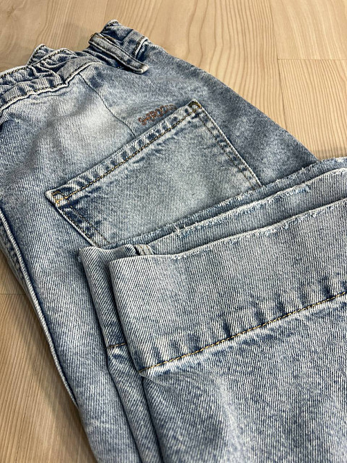 Шорти жіночі джинсові Sherocco 394-1 бермуди довгі нижче коліна резинка на талії манжет знизу блакит Одеса - фото 8